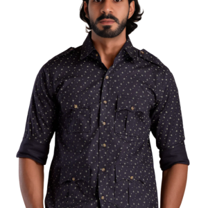 Blueberry Hunting Cotton Printed Shirt - Premium Style Comfort | Jaipurio